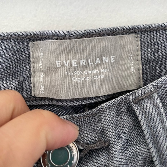 Everlane gray the90’s cheeky organic cotton size 26 Straight Leg Jeans for Women - Picture 6 of 13